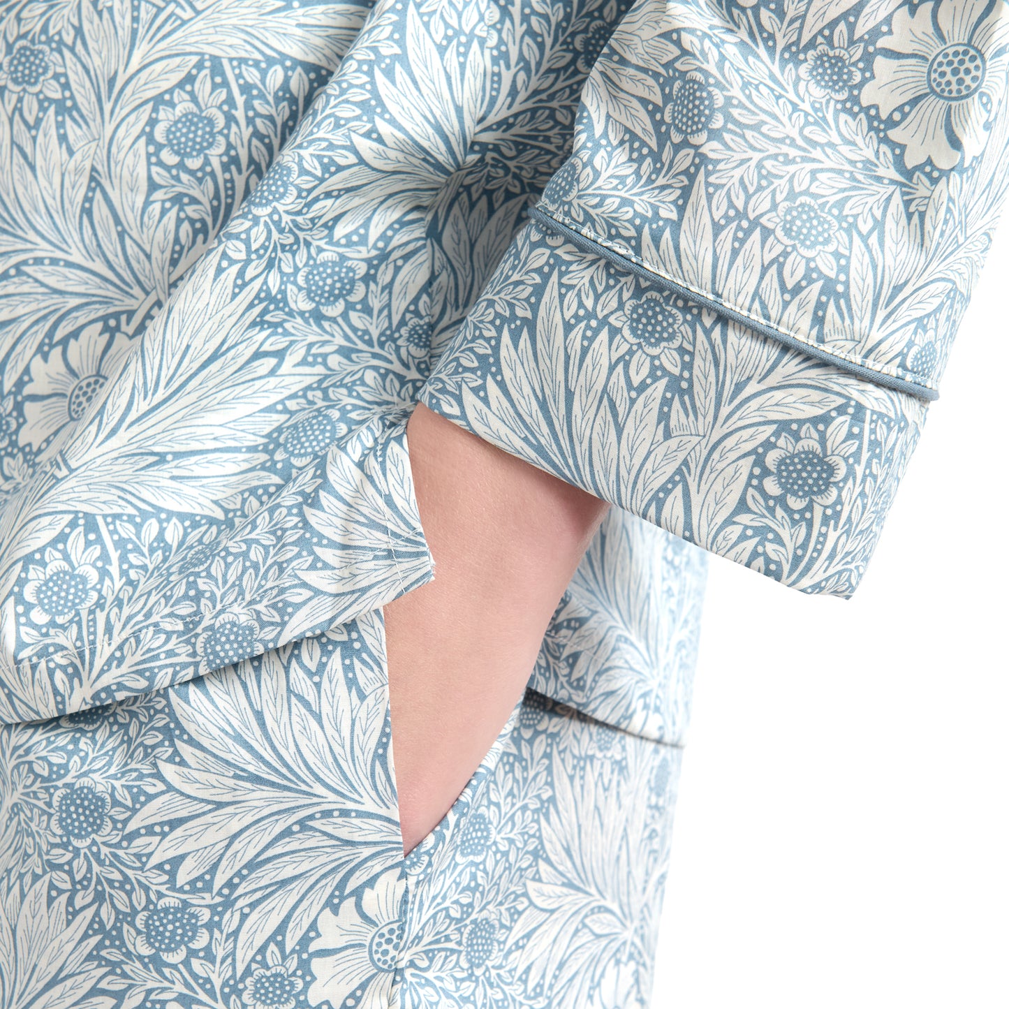 Classic Pyjama In Organic Cotton Lawn - William Morris Marigold