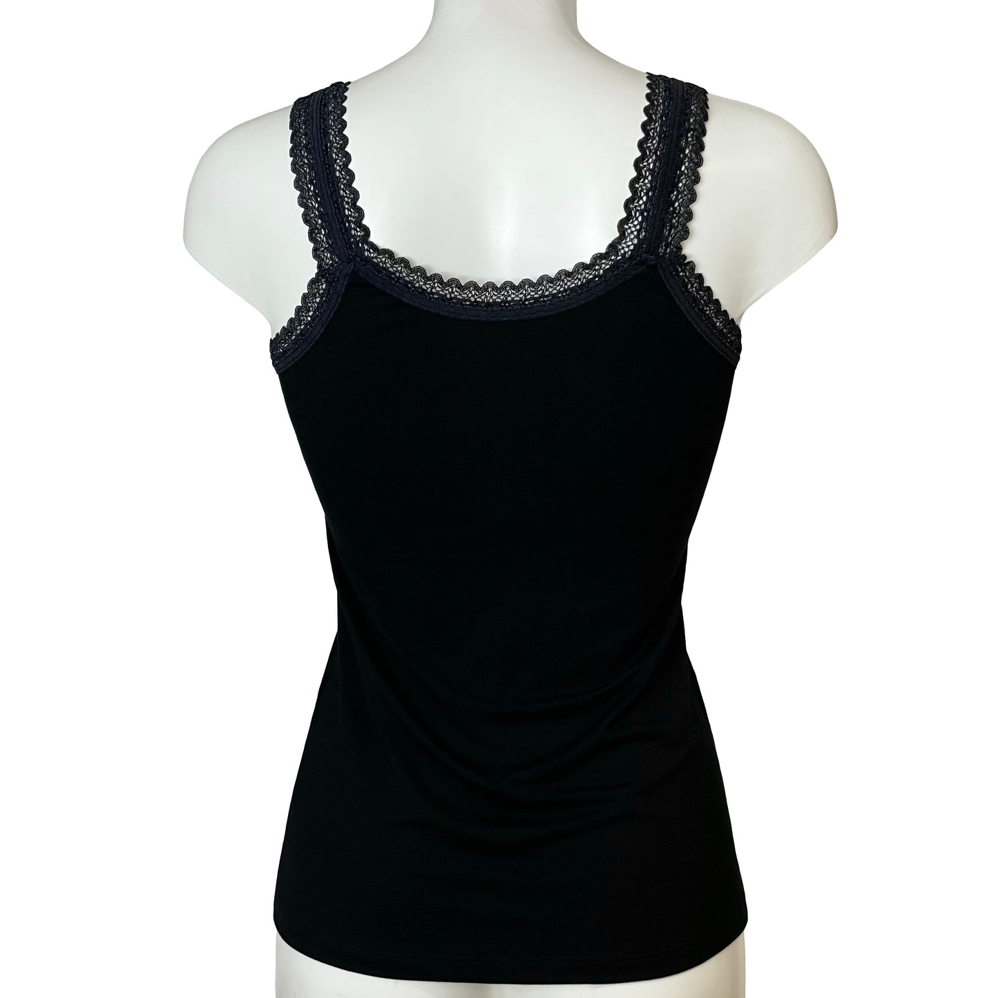 Bamboo Jersey Tank Vest Top - Black