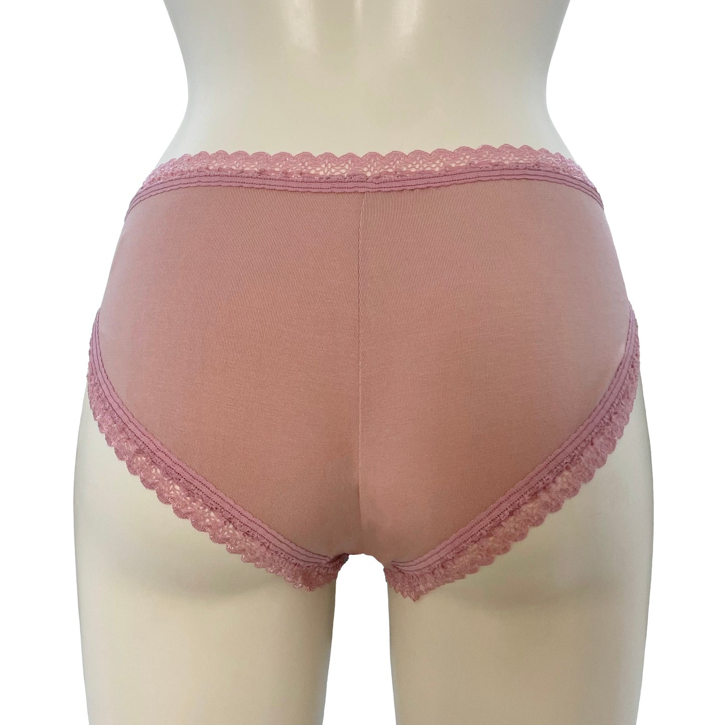 Bamboo High Leg Knicker - Blush