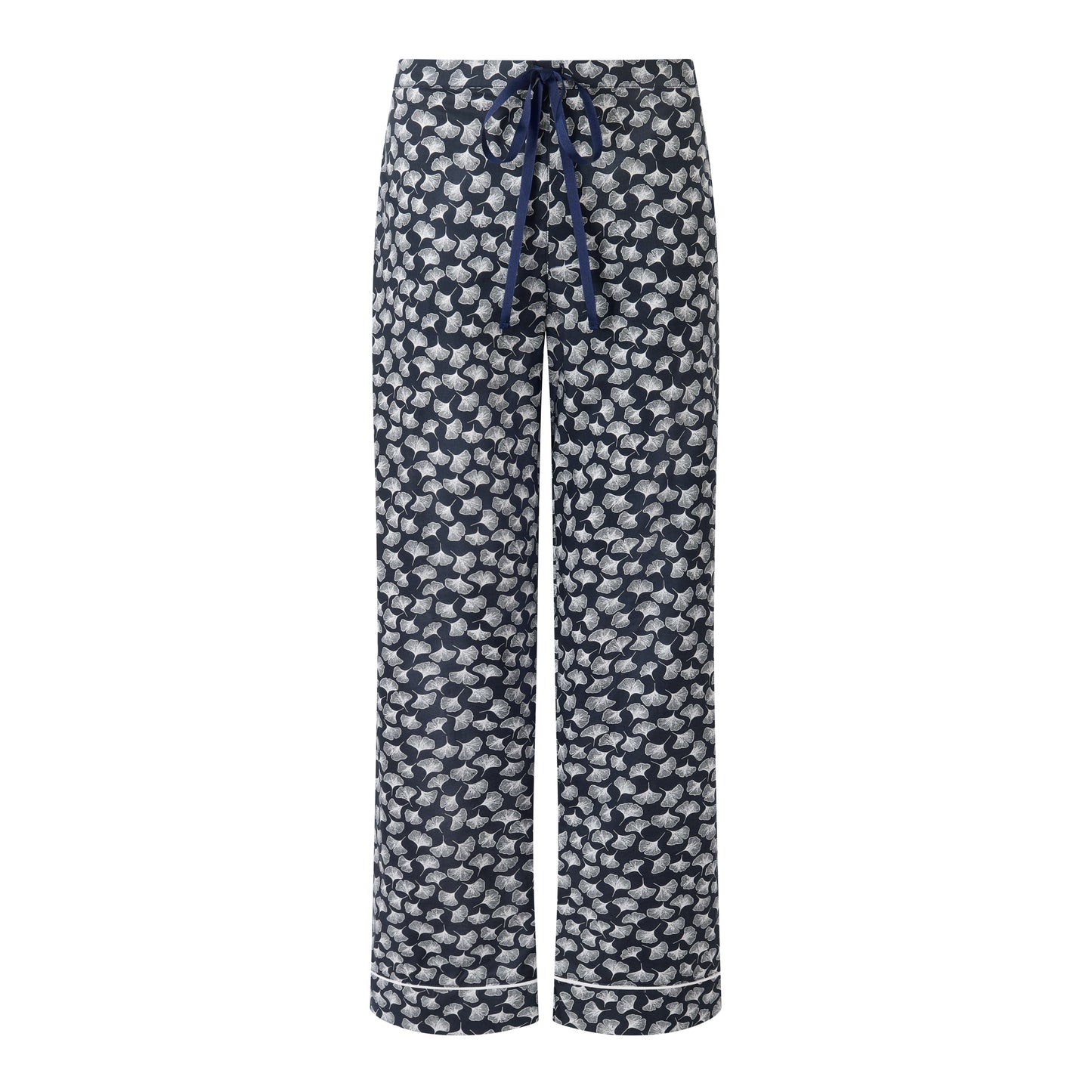 Classic Pyjama In Organic Cotton Lawn - Gingko (Navy)