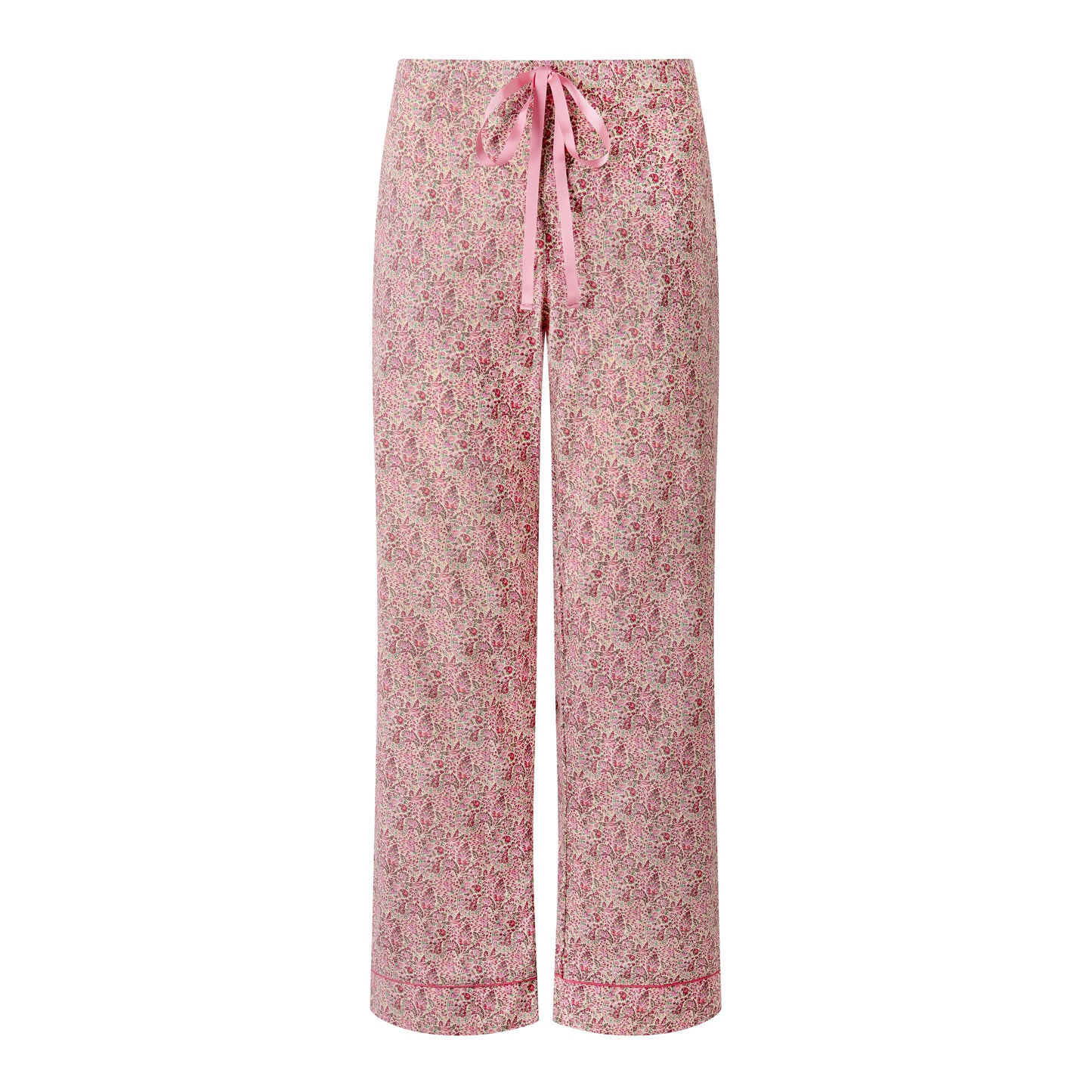 Classic Pyjama In Organic Cotton Lawn - Pink Paisley
