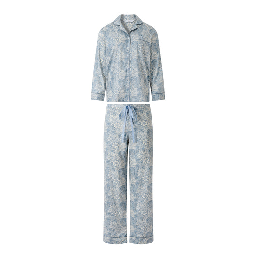 Classic Pyjama In Organic Cotton Lawn - William Morris Marigold