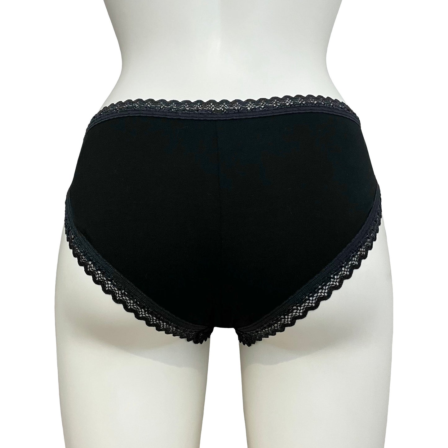 Bamboo High Leg Knicker - Black