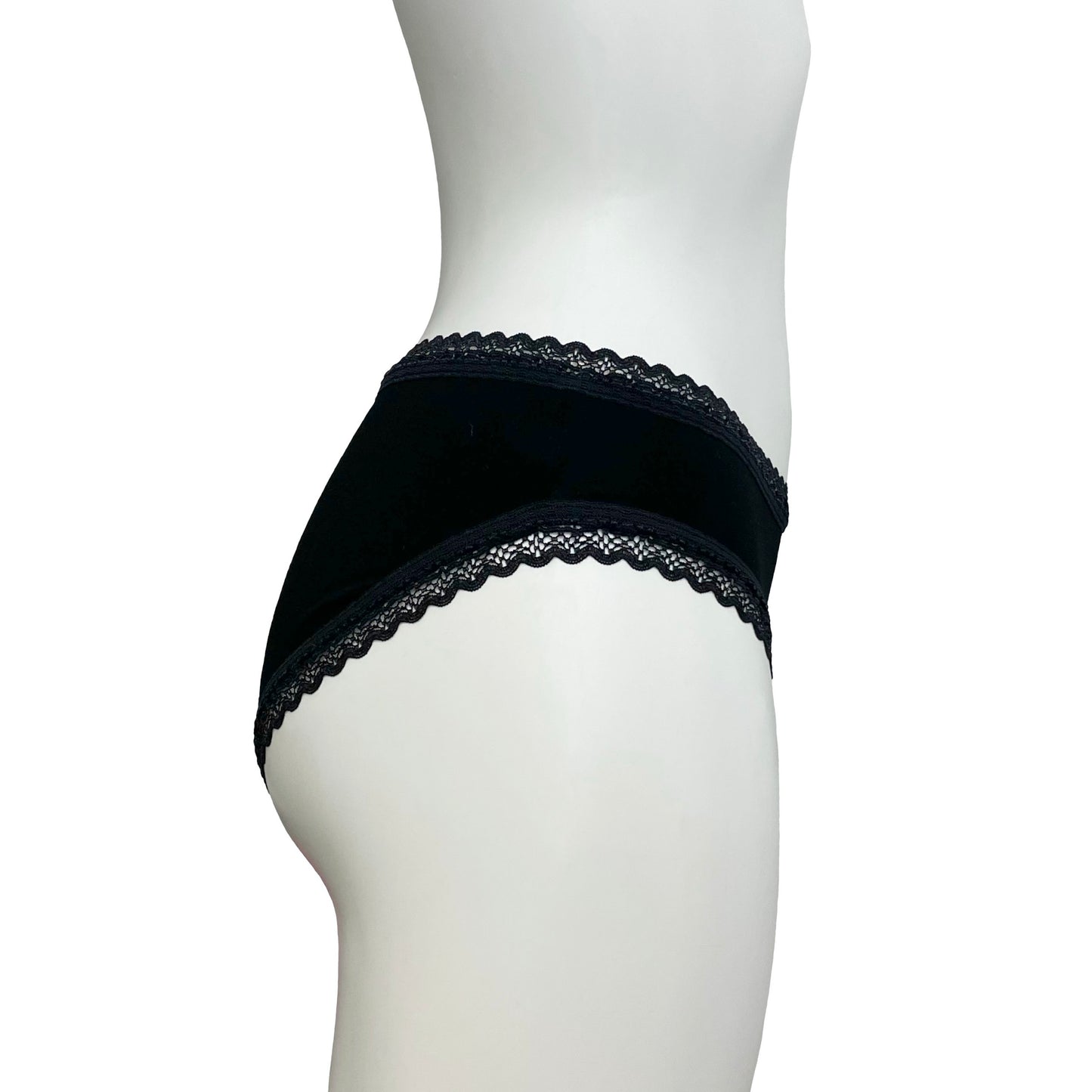 Bamboo High Leg Knicker - Black