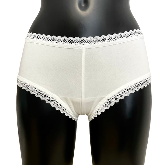 Bamboo Boy Short Knicker - Ivory