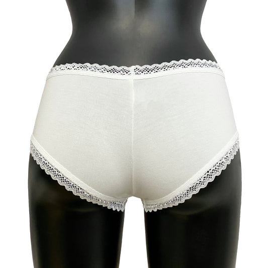 Bamboo Boy Short Knicker - Ivory