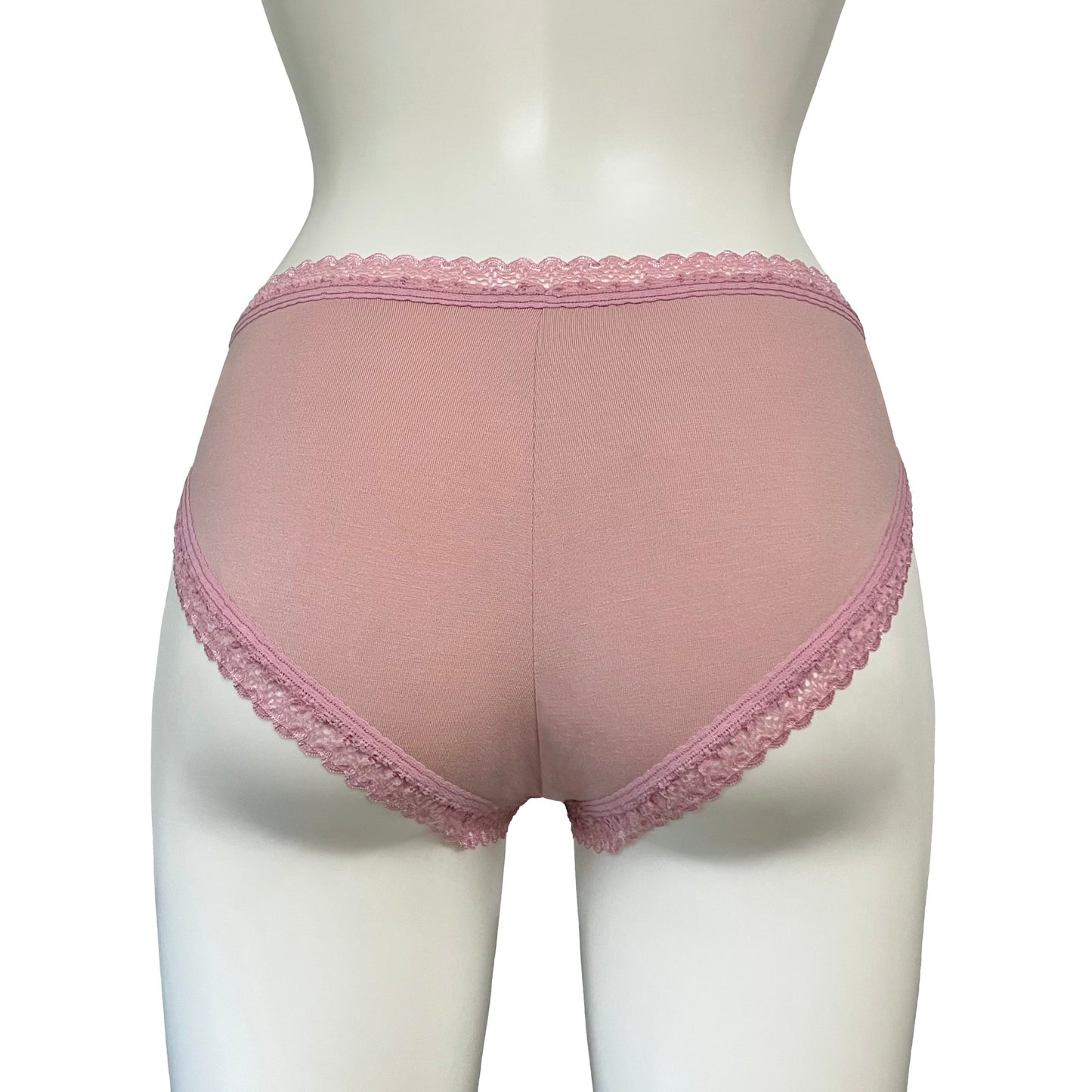 Bamboo High Leg Knicker - Blush