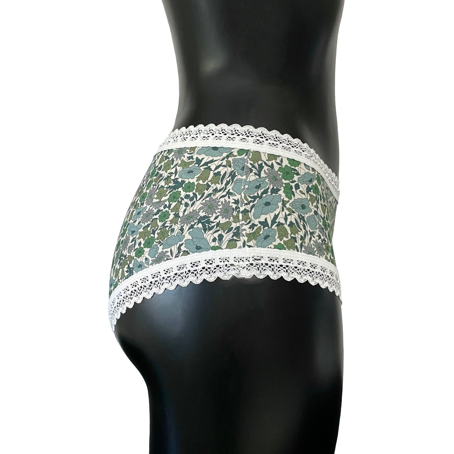 Liberty Print Bamboo Classic Fit Knicker - Verdant Whisper