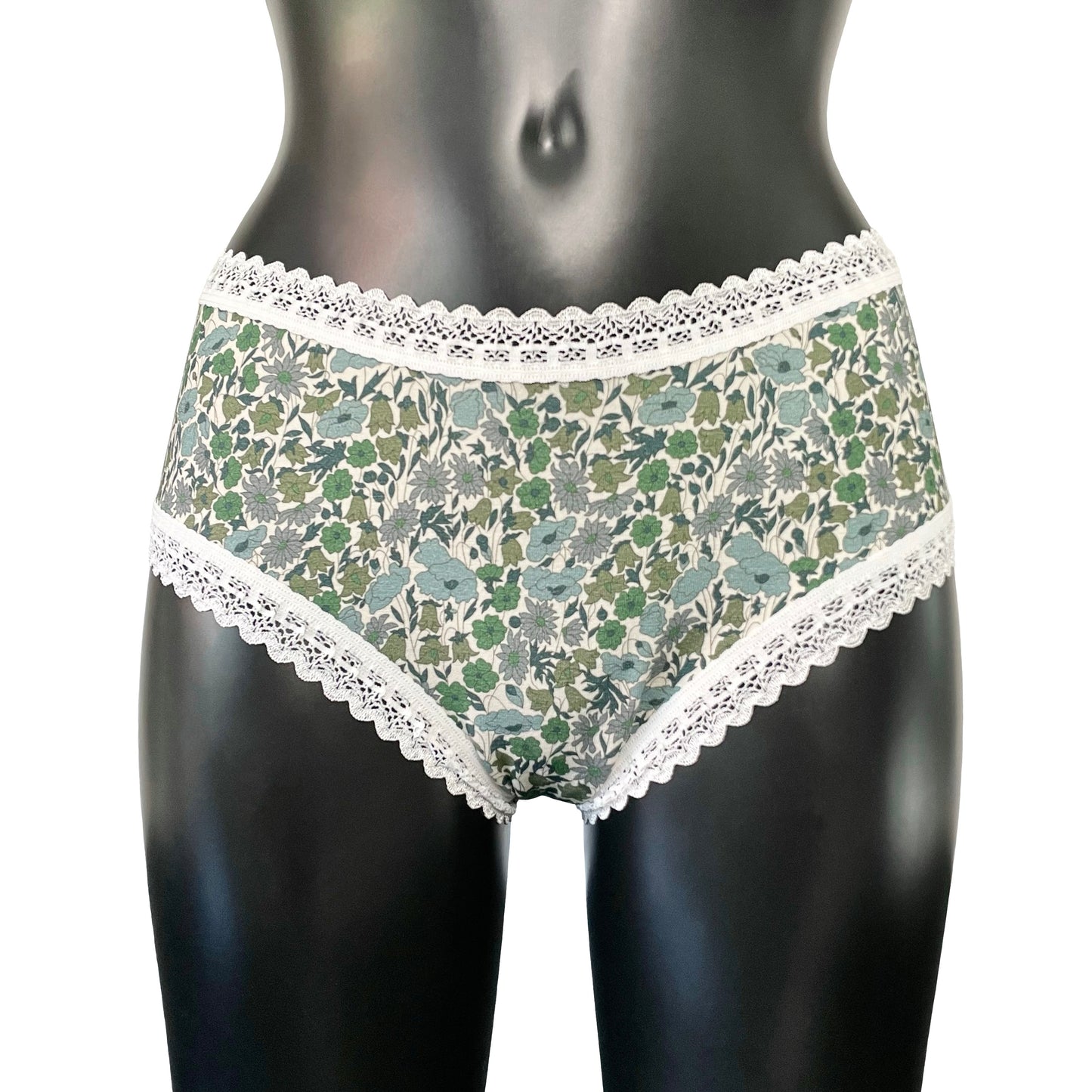 Liberty Print Bamboo Classic Fit Knicker - Verdant Whisper