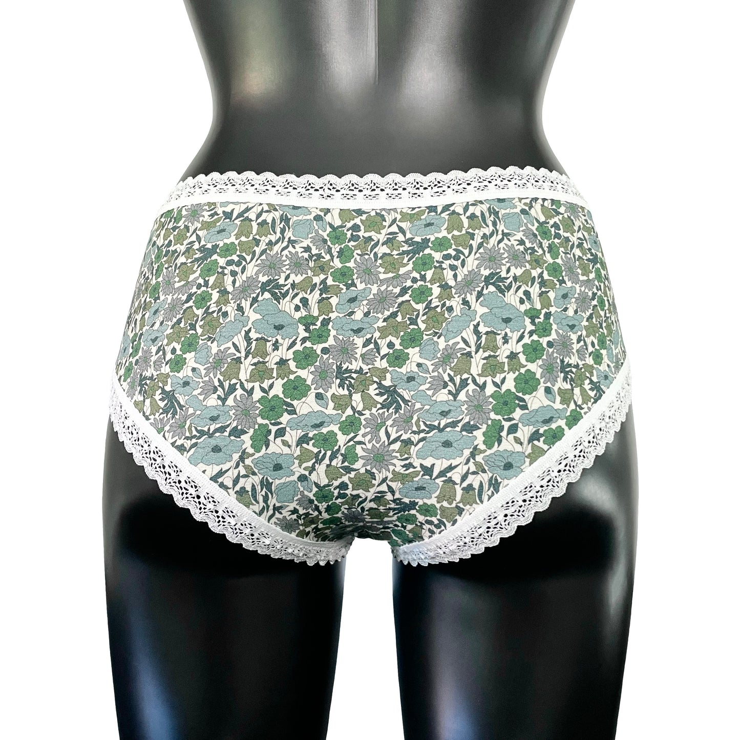 Liberty Print Bamboo Classic Fit Knicker - Verdant Whisper